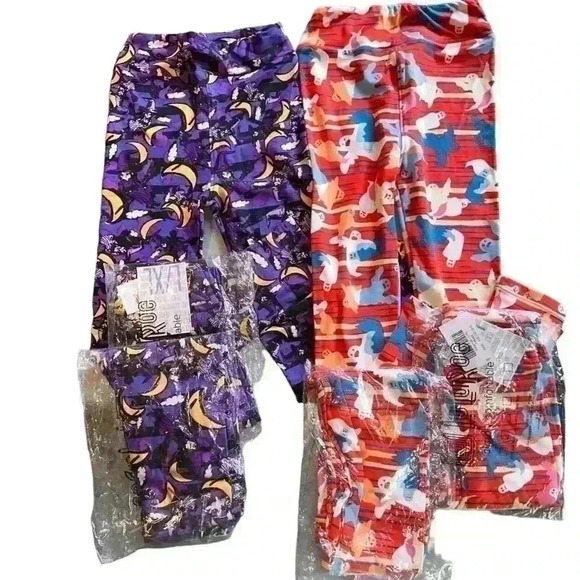 Kids lularoe‎ bundle of (2) l/Xl Halloween leggings New - Picture 8 of 8